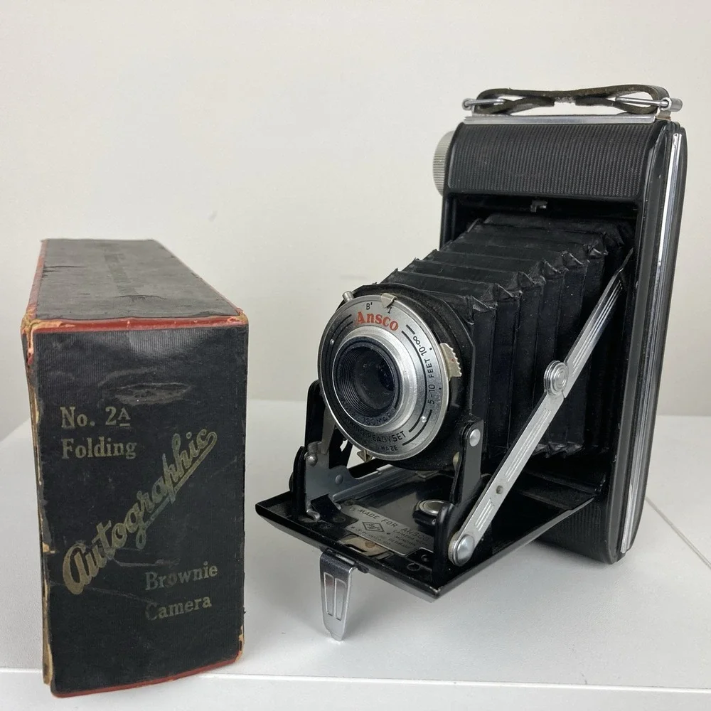 VINTAGE ANSCO VIKING‎ READYSET 120 ROLL FILM FOLDING BELLOWS CAMERA 1952-59